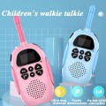 2PCS Children's Walkie Talkie Toy Mini Handheld Transceiver 3KM Range UHF Radio Lanyard Interphone