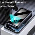 Self-wired Mirror Screen Power Bank For Type-c 15800mAh Portable Charging PowerBank