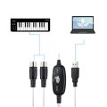 Audio Cable Keyboard to PC USB MIDI Cable Converter