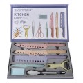 Evdrtverh 1831408 Colorful Non-Stick Kitchen Knife Set 8pcs