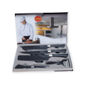 VICKLAND 1831406 Non-Stick Black Stainless Steel Kitchen Knife Set 6 Pcs