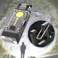 Aerbes AB-TY90  Solar Powered Keychain Light With Carabiner