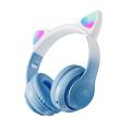 STN-28PRO Colourful Light Cat Ear Bluetooth 5.0 Headphone