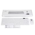 HK6800 Ultra-thin 2.4g Wireless Keyboard Mouse Combos With Keypad Film Black/White