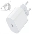 Treqa CH-9030 Wall Charger PD 20W + Type C to Type C Charging Cable