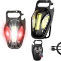 Aerbes AB-YJ11 Rechargeable Magnetic LED + COB Keychain Torch With Carabiner Hook