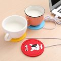 SE-111 Cute Cartoon USB Heating/Warmer Silicone Coaster