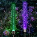 FA-LC35 Solar Powered Acrylic Bubble Column RGB Light 2pcs