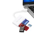 D-158 Multi-functional Type C 3 in 1 Card Reader + USB