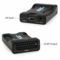 1080P HDMI To SCART  Converter Digital Analog Signal Adapter Fit NTSC,PAL For SKY HD