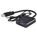 SE-L012 HDMI Male to VGA Female Video  Adapter Cable with Audio Cable
