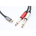 SE-LT21 TYPE-C TO 6.35*2P Cable 1.5M