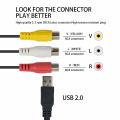 SE-C06 USB To 3 RCA Female Video Audio Cable