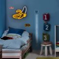 C-1 USB Powered Banana Neon Lamp with Back Plate + On Off Switch