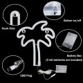 FA-A22 Palm Tree Neon Sign Lamp USB And Battery Operated