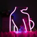 FA-A60 Lady's Back Silhouette Neon Sign Lamp USB And Battery Operated
