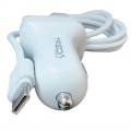 Treqa CS-219-Type C Dual Port USB Car Charger With Type C USB Cable 3.1A
