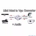Treqa HDV-551 HDMI to VGA Converter Adapter With Audio Connector 1080P