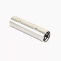 Silver Tone Metal 3Pin Male to Male XLR Audio Connector Adapter Plug