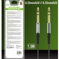 Wolulu AS-51181 Male 6.35 To Male 6.35 Cable 1.5m