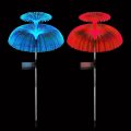 FA-LC75C Solar Powered Fibber Double Layer Jelly Fish Light 2 Pcs 7 Colour Changing