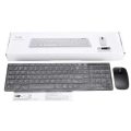 HK6800 Ultra-thin 2.4g Wireless Keyboard Mouse Combos With Keypad Film Black/White