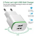 Wolulu AS-51371 Dual USB Wall Charger 2.1A+1A