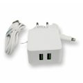 AB-S624i Dual Charger 15W With Lighting Cable