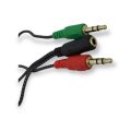 Aerbes AB-S679 Male To 2 Female 3.5mm Splitter Cable