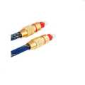 XF0091 OD6.0 Blue Mesh Gold Plated Fiber Toslink Optical Audio Cable 30M