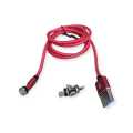 Treqa CA-847 Magnetic 3 in 1 Cable Type C. Lighting And V8 3.4A