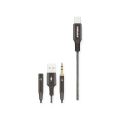 Wolulu AS-51194 Type C To 3.5mm Male And Female + Male USB