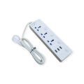 Treqa PL-506 Power Socket 4 With Individual Off Switch + 3 USB Port 2M Cable