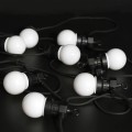 FA-603-1H LED Round 10 White Color Bulb String Light Warm White 5M 220V