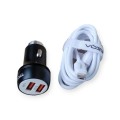 Treqa CS-218-V8  Dual 3.1A USB Smart Car Charger With Micro USB Cable