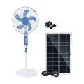 Aerbes AB-FSD04 Solar Powered Fan With LED Light And USB Port 16" 20W