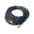 XF0090 OD6.0 Blue Mesh Gold Plated Fiber Toslink Optical Audio Cable 20M