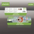 Ananas AS-50241 Bluetooth Smart Watch NFC Tech, Bluetooth Call, Heart rate Monitor