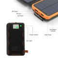 13800Mah 4 Panels  Solar Power Bank With Dual USB Port And LED Light