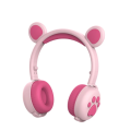 BK-5  LED Hello Bear Bluetooth Headphones