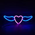 FA-A64 Heart Wing Neon Sign Lamp USB And Battery Operated