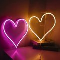 FA-A5 LED Heart Neon Sign Lamp USB And Battery Operated