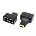 30M HDMI RJ45 CAT5e CAT6 UTP LAN Ethernet Extender HD 1080P 3D HDTV