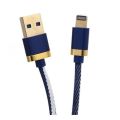 Treqa CA-8282 Golden Cowboy Lightning USB Cable 3.1A 2M