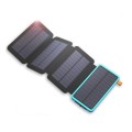 13800Mah 4 Panels  Solar Power Bank With Dual USB Port And LED Light