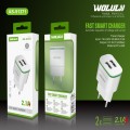 Wolulu AS-51371 Dual USB Wall Charger 2.1A+1A