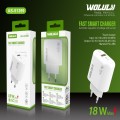 Wolulu AS-51399 USB Wall Charger QC3.0 Charger With Charging Indicator 18W