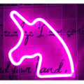 FA-A19 Unicorn Head Neon Sign Lamp USB And Battery Operated