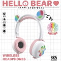 BK-5  LED Hello Bear Bluetooth Headphones