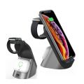 Aerbes AB-SJ08 15W Multifunctional 3 in 1 Dual Coil Wireless Fast Charging Station for Airpods, i...